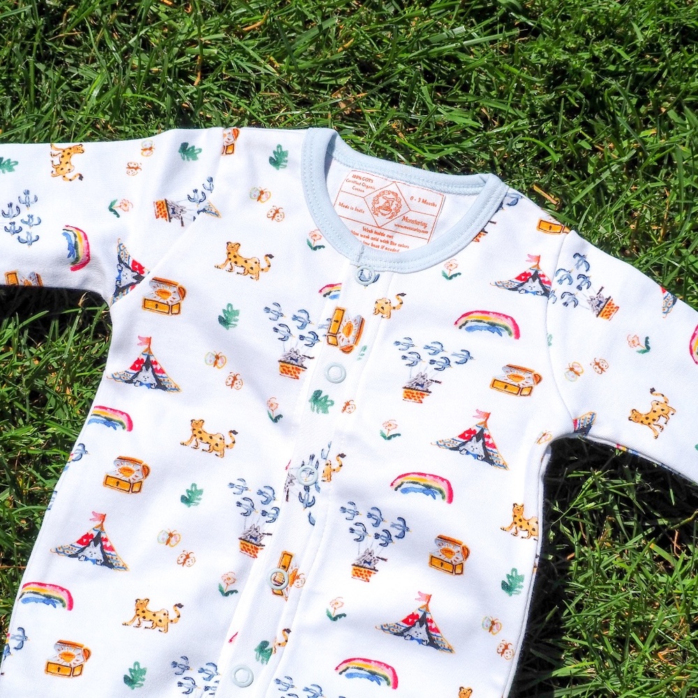 Organic Convertible Baby Romper - unisex